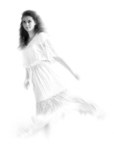 woman in a dress dancing