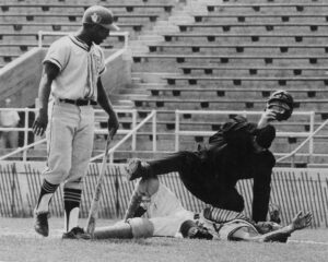 baseball player on the ground