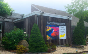 Outside of the Cape Cod Art Center's building