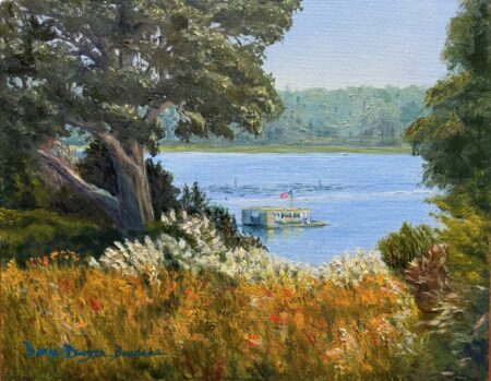 <b>Doris Boudens</b></br> <i>View From the Garden</i> </br>Oil</br>11x14"</br>$2500