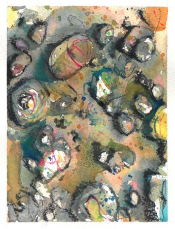 <I> Second Place: </I></br><b>Scott Henderson </b></br> <i> Tide Pool </i> </br> Watercolor </br> 8x6" </b><b> $125</b>