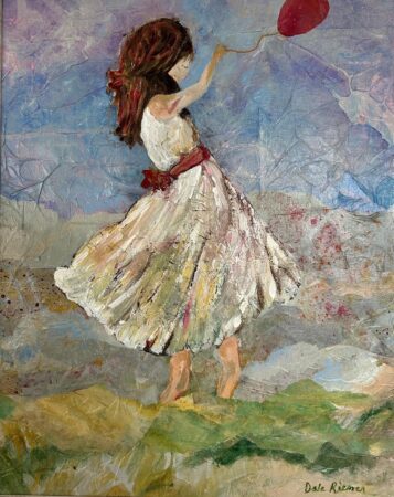 <b>Dale Riemer</b></br> <i>Red Balloon</i> </br>Multimedia</br>21.5x17.5"</br>$500